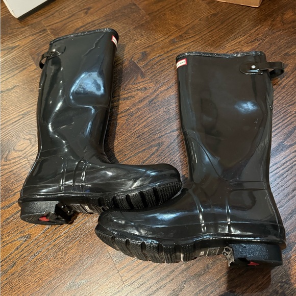 Hunter original tall glossy rain boot size 9 - Picture 3 of 11
